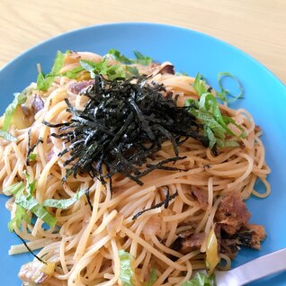 【1人分】さんまの蒲焼で和風パスタ